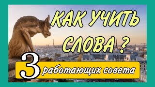 КАК УЧИТЬ СЛОВА :эффективно и надолго / 3 работающих совета / французский по полочкам