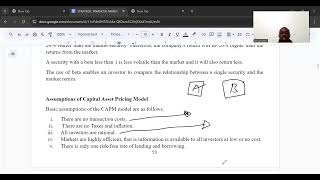 CAPITAL ASSET PRICING MODEL