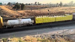 UP 7917 Manifest Train at West Colton Yard