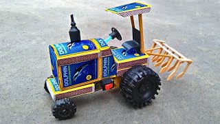 How to make Matchbox Tractor at Home | Diy Mini Tractor | Mini Tractor Science Project