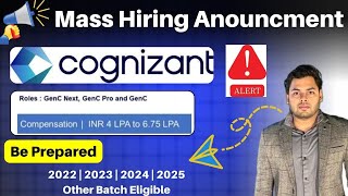 Cognizant Mass Hiring Announcement | GenC Next, GenC Pro, Genc | Cognizant onCampus hiring