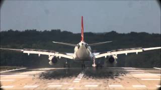 Extreme Crosswind Landing - Turkish Airlines Airbus A330 Drift ( HD )