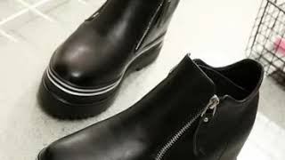 Spring in high boots platform boots.avi