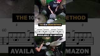 10/8 Drum Method - Play Along Track and Transcript - Exercise 60