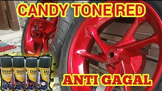 Candy tone red velg n-max || cat semprot diton premium merah candy