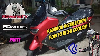 NMAX 2020 | RADIATOR & SAMCO HOSE INSTALLATION | FRONT SUSPENSION REPAIR | PART1