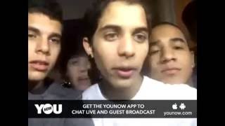 LIVE on YouNow June 23, 2016 [CNCO Eng Sub]