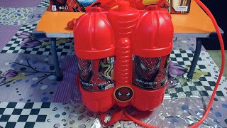 😊HOLI CROWN TANK PICHKARI MODEL N.O 5600 REVIEW FOR KIDS SPIDER MAN #HOLI#2024#share#subscribe#like😊