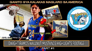 DWIGHT RAMOS Wallnut Mustangs HS Highlights Part 1 | Ganito sya magpahirap sa mga kalaban nya sa US