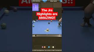 FULL VID 👇 Jr's are the future of the sport! #billiards #jrshighlights