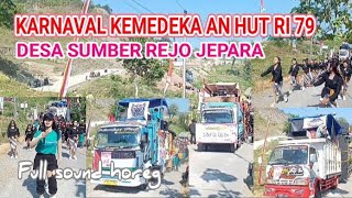 karnaval dalam rangka memeriahkan HUT RI KE 79 desa sumber rejo jepara