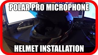 Polar Pro Microphone Helmet Installation and Sound Test