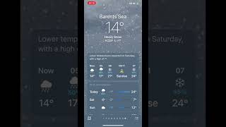 Heavy snow night iOS 17