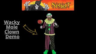 Spirit Halloween Wacky Mole Clown 2021 Demo!