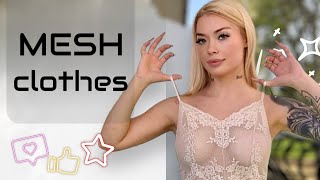 [4K] Sheer Style Sensation | Transparent Fashion Try-On Haul