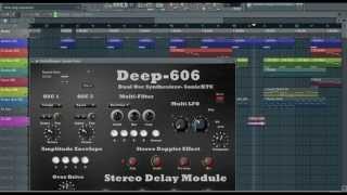 FL Studio 11 & Deep-606 (Beta)- SonicXTC Dubstep track