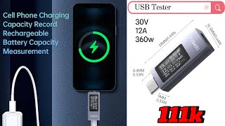 MỞ HỘP USB TESTER KWS-2301C DC 4-30V 0-12A  NHỎ GỌN XỊN MỊN GIÁ HƠN 100K