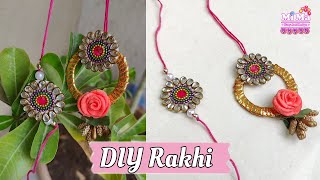 Easy and super quick rakhi making idea |Couple Rakhi Making at home| Handmade rakhi