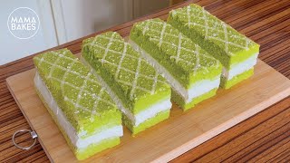 PANDAN COCONUT CAKE 斑斓香妃蛋糕「パンダン ココナッツ ケーキ」판단 코코넛 케이크｜MAMA BAKES