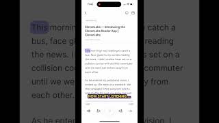 Boost your productivity with #elevenlabs Reader #tech #productivityhacks #productivity #AI