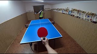 НАСТОЛЬНЫЙ ТЕННИС ОТ ПЕРВОГО ЛИЦА | ИГРАЮ ПРОТИВ КМС | PING PONG FIRST PERSON | TABLE TENNIS |