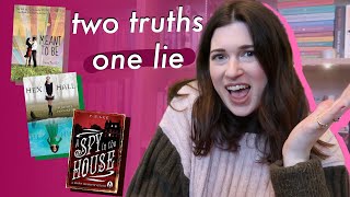 Two truths and a lie reading vlog | Drinking By My Shelf