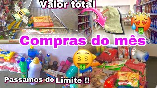 Compras do mês com Duas Crianças | Quanto gastamos ??