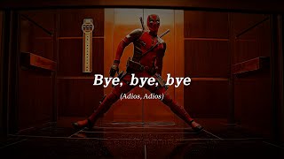 "𝘽𝙖𝙗𝙮, 𝘽𝙮𝙚, 𝘽𝙮𝙚, 𝘽𝙮𝙚🔴⚫ "// Deadpool //Bye, Bye, Bye - NSYNC// (𝒔𝒍𝒐𝒘𝒆𝒅)