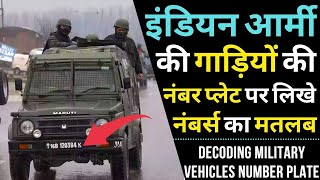 Meaning of Indian Army Vehicles Number Plate | Decoding Military Vehicles Number Plate | Indian Army