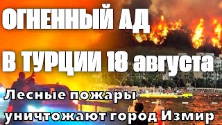 Огненный апокалипсис в Турции сегодня лесные пожары уничтожают город Измир