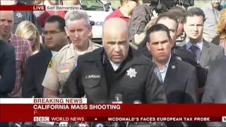 BBC News rolling covering of San Bernardino mass shooting in December 2015