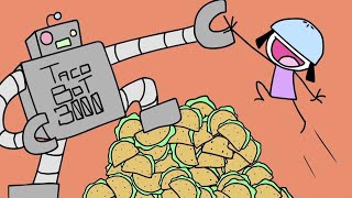 TacoBot 3000 (Part 3 of the Raining Tacos saga) - Parry Gripp - animation by BooneBum