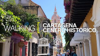 [4K] Walking Cartagena, Colombia. Centro Histórico.