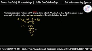 HOTS TIU Matematika Bercerita tipe 35 (SKD CPNS IKADIN)  konsep Statistika