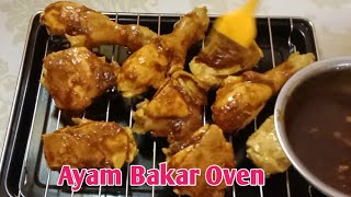 masak ayam bakar. pakek oven Mito