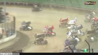 Big Crash during the LCS for the 39th Kings Royal at Eldora Speedway