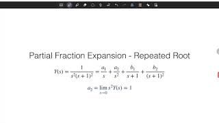 Systems & Control - Partial Fraction Expansion via Residue Theorem