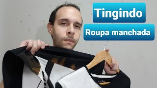 Estraguei a blusa com Cloro é agora? Tingindo blusa com tinta de tecido