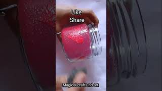 Diy Glass Jar Decoration idea 😍😱#ytshort #shorts #viral