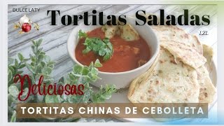 Tortitas de Cebolleta Chinas/ Receta Fácil Sin Horno en 5 Minutos|فطائر البصل الأخضر الصينية