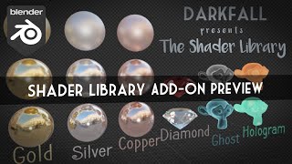 Preview: The Shader Library Add-on (Python Tutorial Result)