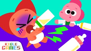 Baby Dinosaur Had an Upset Stomach! | Cocobi Hospital Ambulance | Treat a Baby | KIGLE GAMES