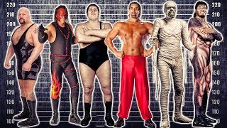 📏13 TALLEST WRESTLERS in HISTORY! 👣 WWE, WWF, WCW & More Wrestling GIANTS 🌟