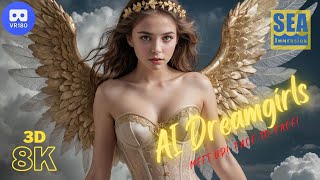 Ai Goddesses, Dreamgirls in 8K 3D VR180 - meet them up close, face-to-face!