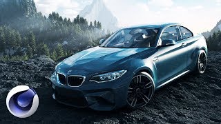 Cinema 4D - Создание композиции с автомобилем BMW | Урок 1