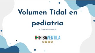 Volumen tidal en pediatría