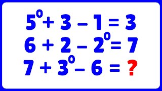 🔥 7 + 3^0 - 6 =❓ Expressão Numérica Matemática | Como Resolver❓