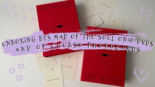 [Unboxing]  BTS Map of the Soul ON:E DVDs and of course photocards