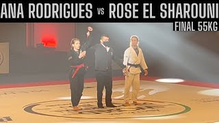 Ana Rodrigues vs Rose El Sharouni- Final 55kg Abu Dhabi World Professional Jiu Jitsu Championship 21