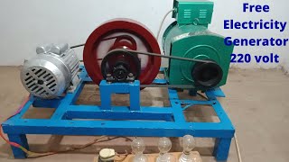 Flywheel free energy generator 12 k v alternator 3Hp Motor Free Electricity Creative Things